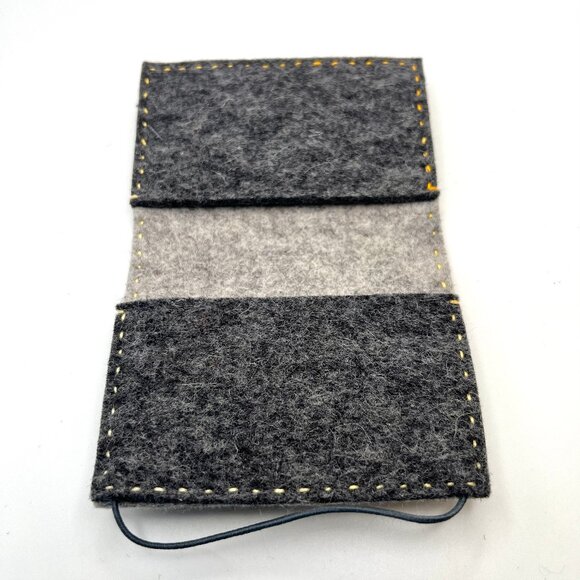 Card Holder Handcrafted Felted Wool - Picture 2 of 4